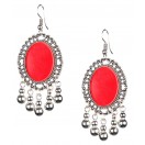 Silver Oxidized Earrings Jhumka Jhumki Bali Imitation Indian Bollywood Ethnic Wedding Jewelry H11